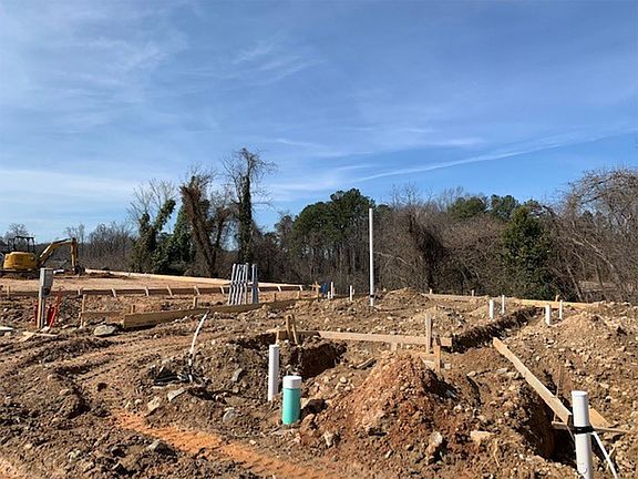 Homesite Construction Progress Front of Homesite from right
