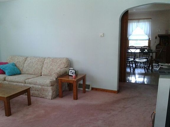 Living room into Kitchen