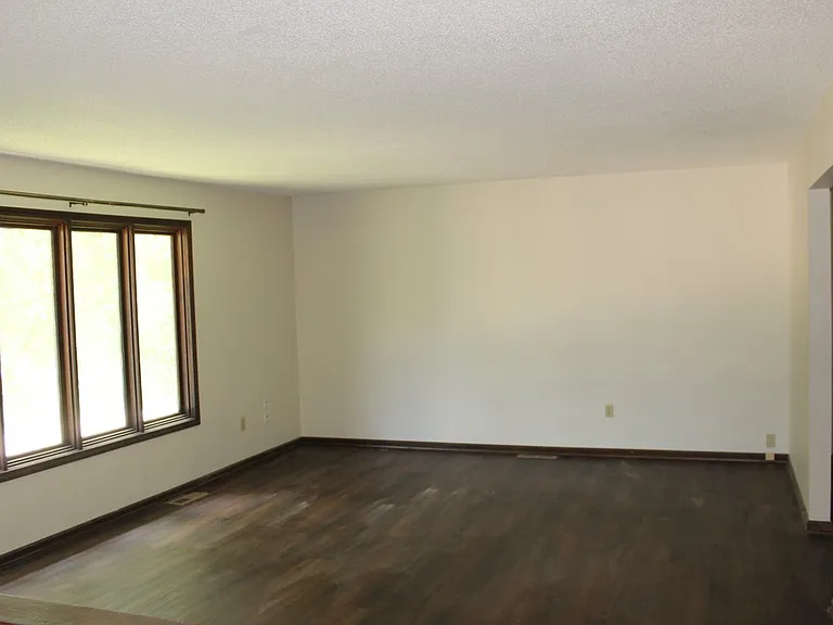 Newly Updated Living Room with Vinyl Flooring.
