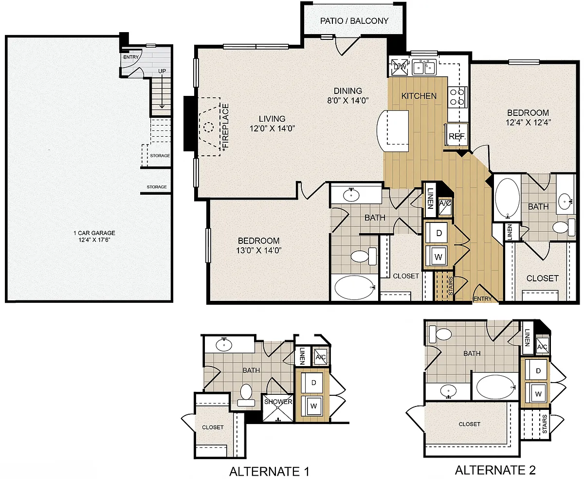 Floor plan B2 Garage