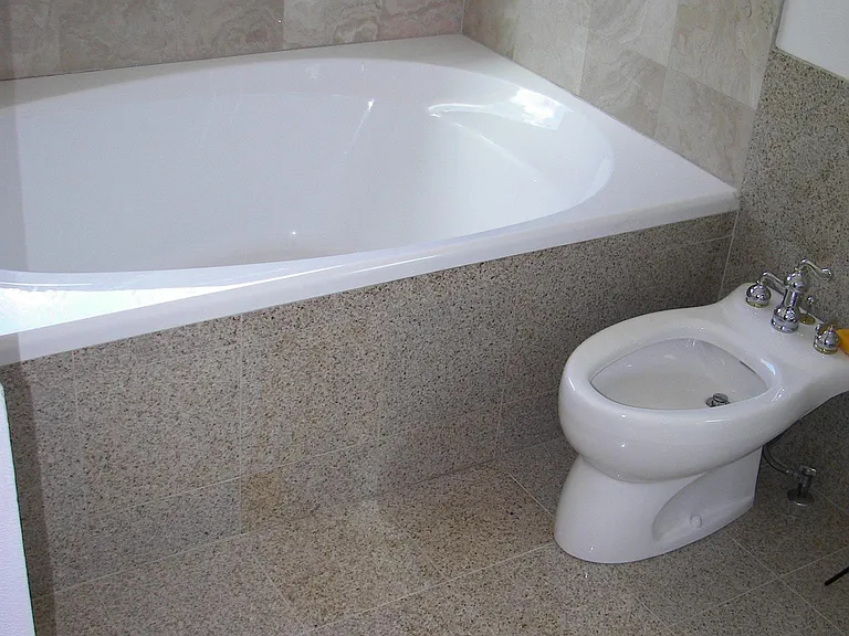 Master Bathroom, Bathtub is a very large 6' long double wide