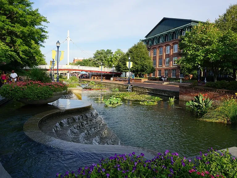 Carroll Creek, just a few steps away.