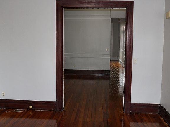 living room leading into the dining room