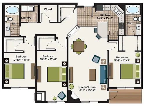 Floor plan The Oxford