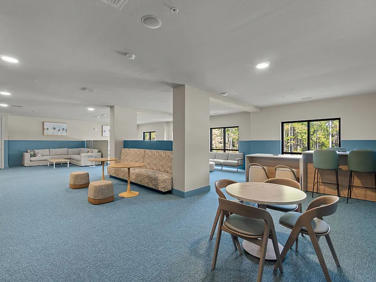 Coworking Lounge with Computers & Printer