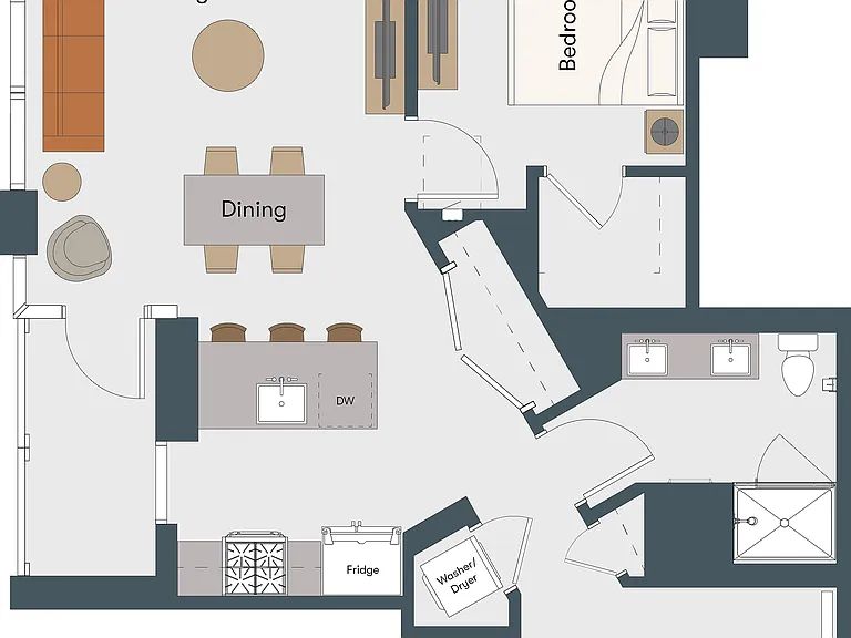 One Bedroom One Bedroom