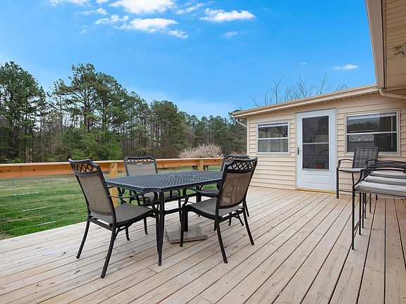 Deck attached to sunroom