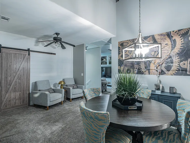 Spacious open-concept dining designed for easy transitions.
