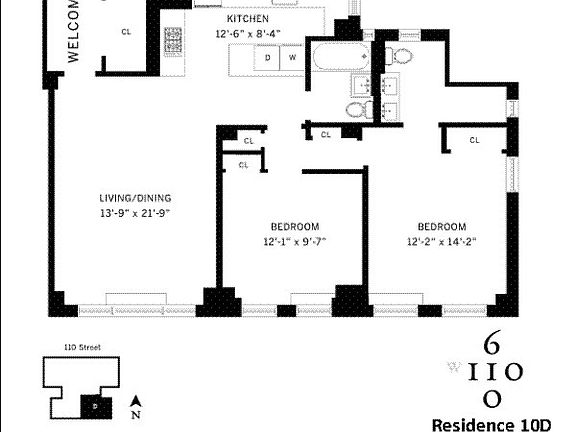 2nd image of 610 Cathedral Pkwy #10D