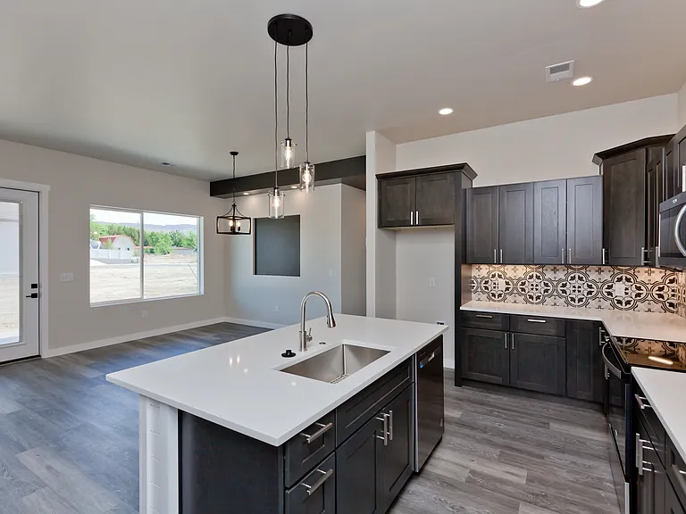 Kitchen - open to dining and patio