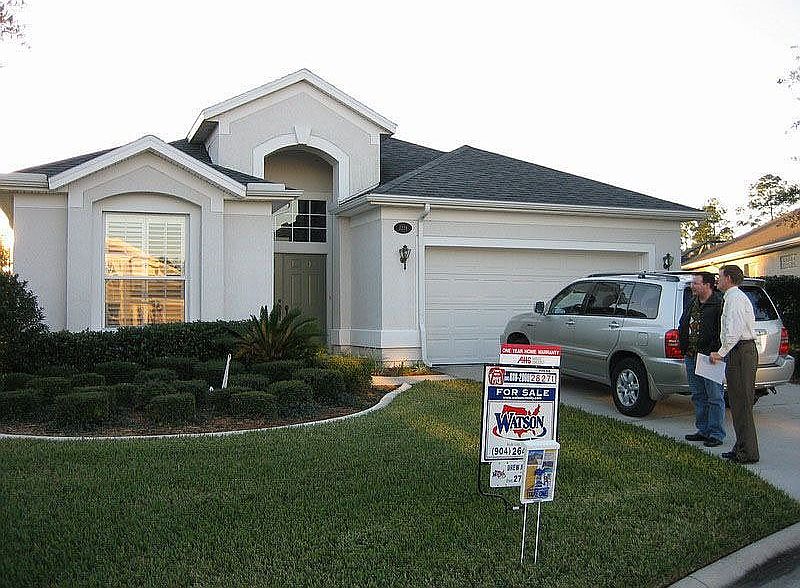 Manicured lawns paid for by Home Owners Association dues.