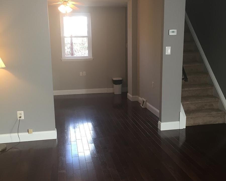 Living area into kitchen