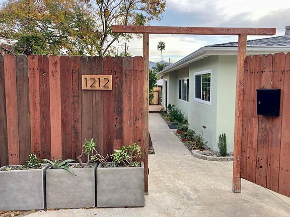 Entry with privacy fence