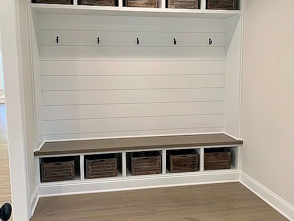 Custom mudroom built-in