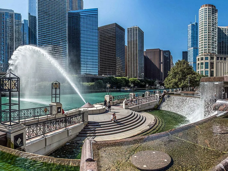 Moment is just a half-block north of the Centennial Fountain riverwalk.