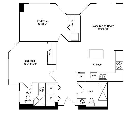 Floor plan 2X2