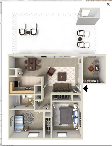 Floor plan Manchester with Den