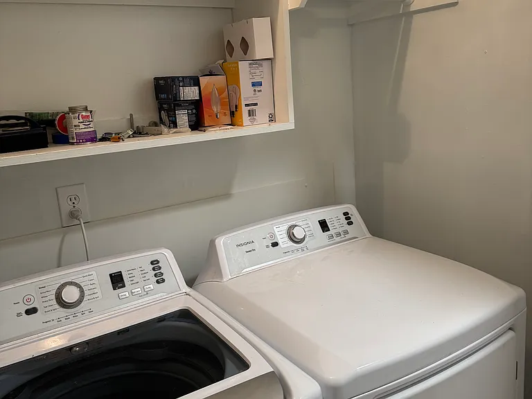 Washer and dryer included.