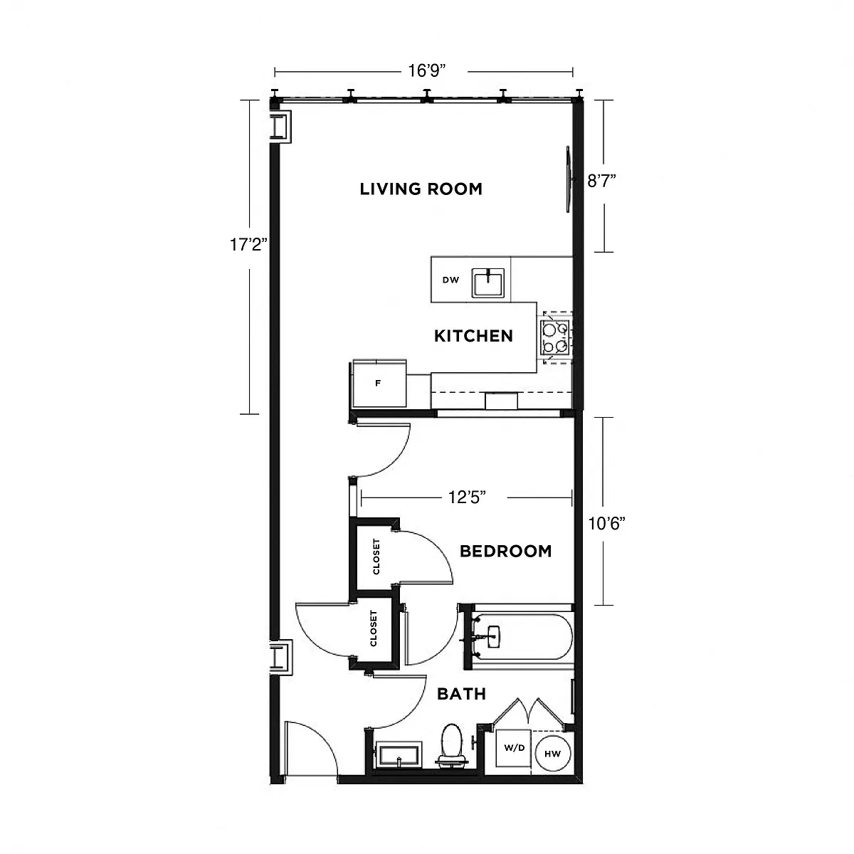 Floor plan Roosevelt B