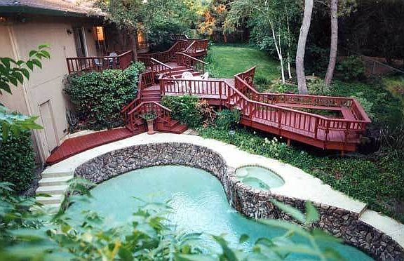 pool and decking