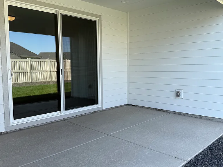 Covered back patio
