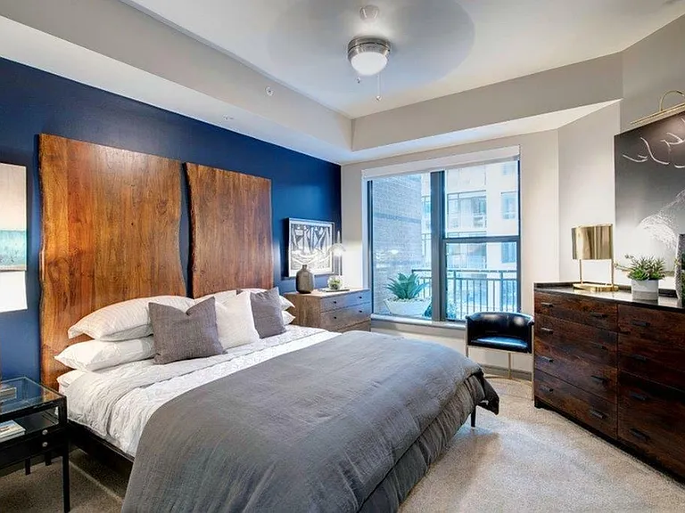 A clean and simple sleeping space designed for relaxation.