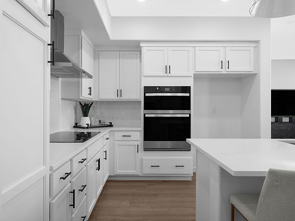 Kitchen with chef s appliance package
