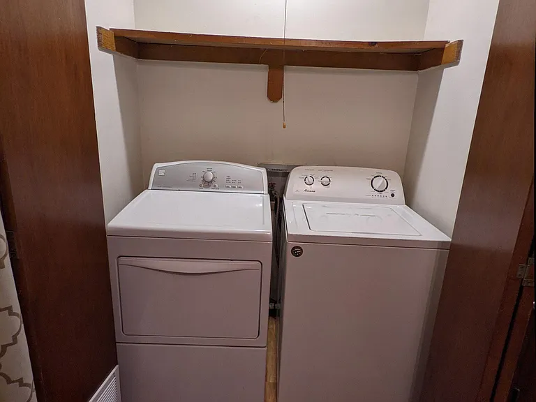 Laundry closet.
