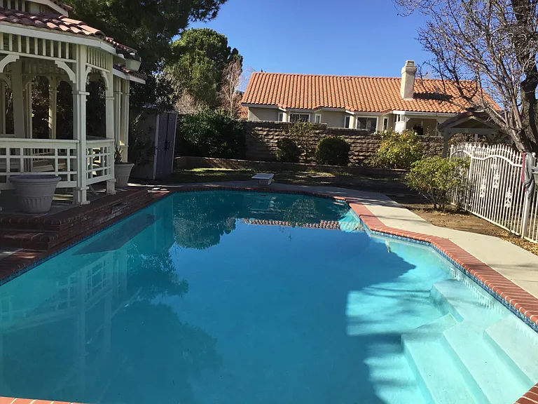 Pool with gazebo
