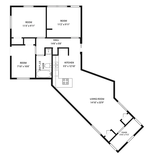 Floor plan 3 Bedroom