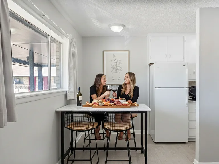Dining Area
Perfect for a Bar Height or Standard Table + Chairs