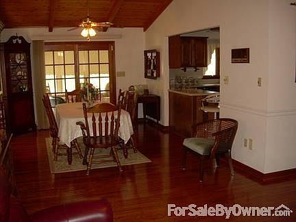 Great room view showing dining area