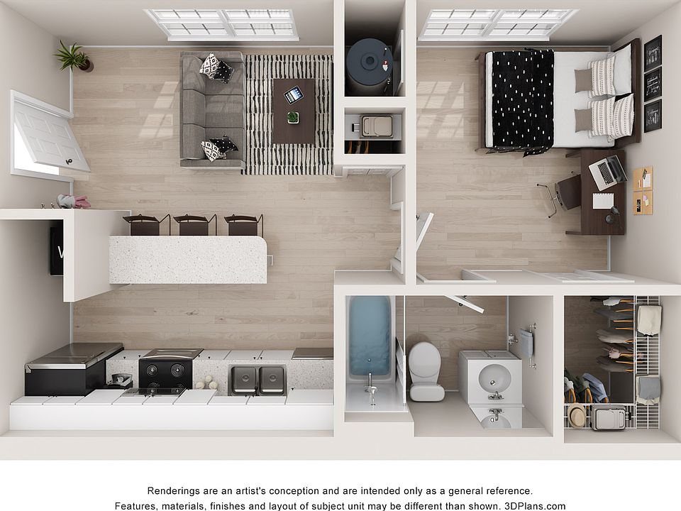 1-Bedroom Apartment with Open Living Space 1-Bedroom Apartment with Open Living Space