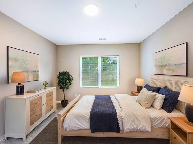 Huge bedrooms with walk in closets at Emerson Point apartments in Elon, NC