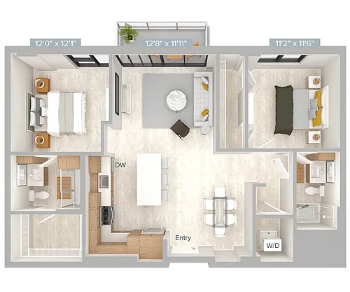 Floor plan B1-1101S