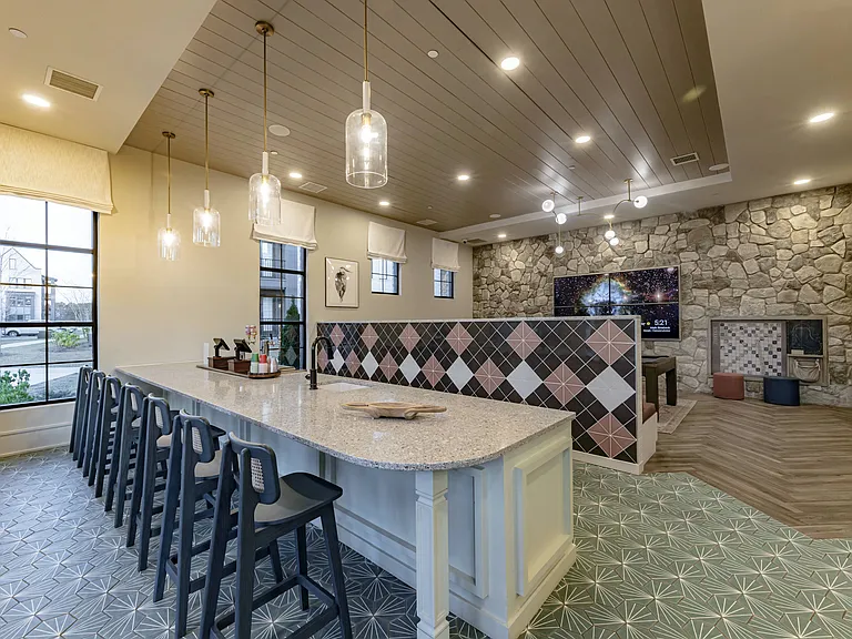 Game Room with Billiards and Entertainment Kitchen