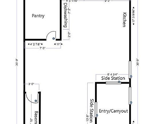 Store Front Floor Plan