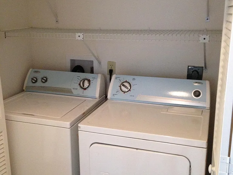 In unit washer and dryer