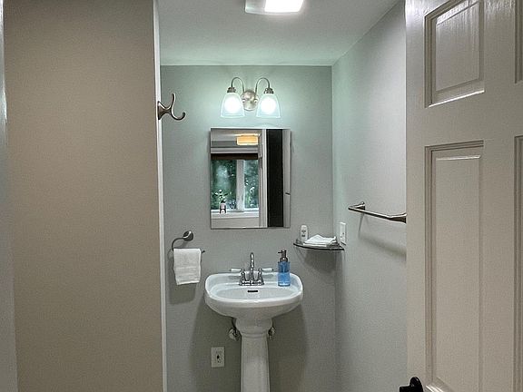 Downstairs attached bath and shower