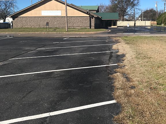1 of 3 striped parking lots