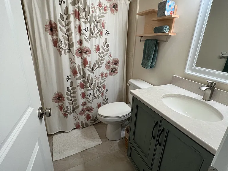Guest bath with tub and shower
