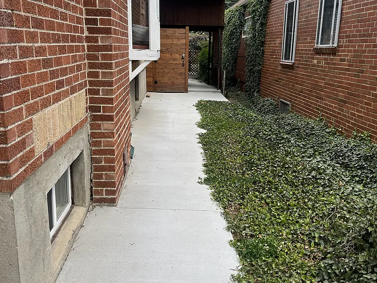 View towards entrance