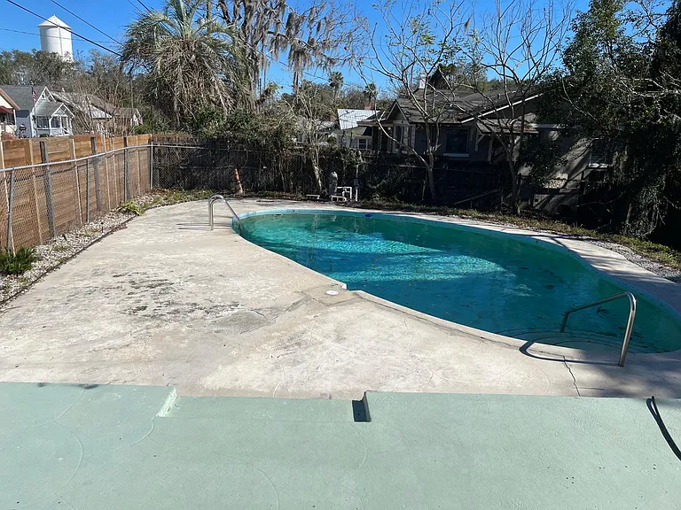 Pool service is included with rent.