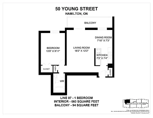 Floor plan 1 Bedroom
