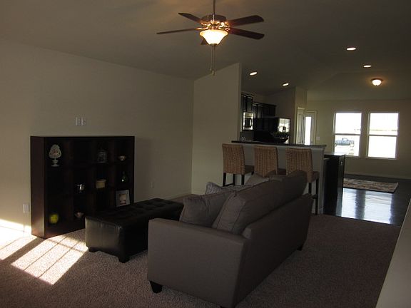 Living room is open and features a large window