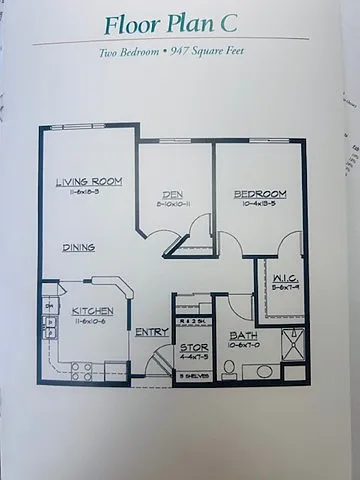 Floor plan Plan C 1 Den