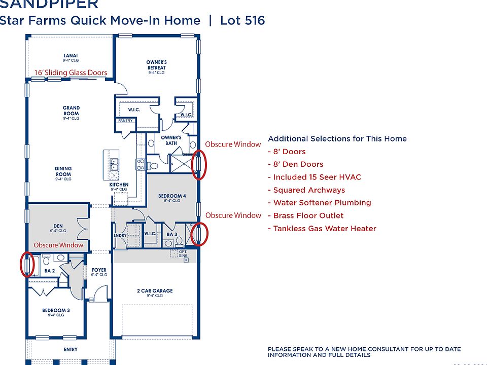 Star Farms 50s Lot 516 Floorplan