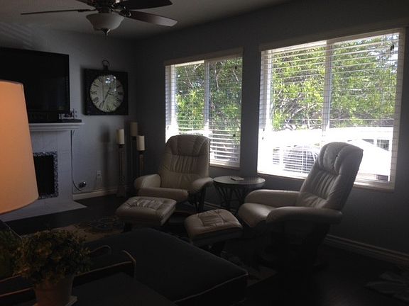 Living room with recliners