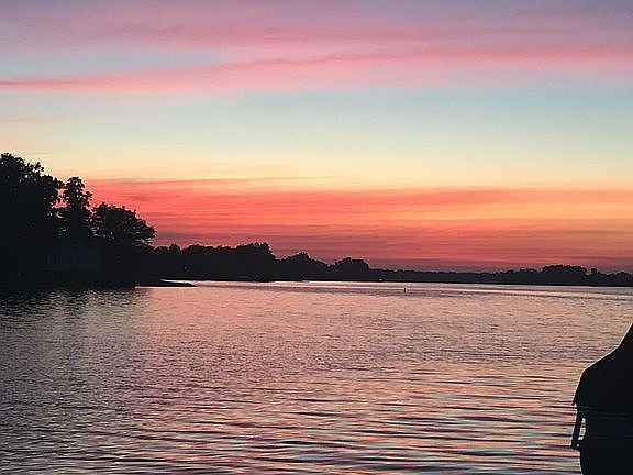 Sunset view from dock