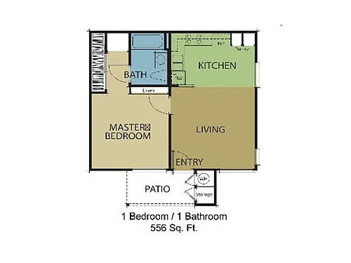 Floor plan 1X1